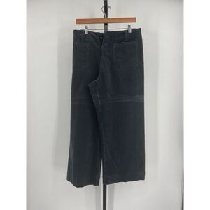 NWOT Quince Black corduroy Wide-Leg Pants size 12